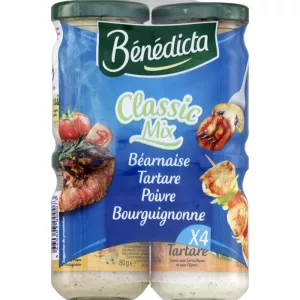Party Sauces Traditional Recipe 4 Varieties, 330g - BENEDICTA