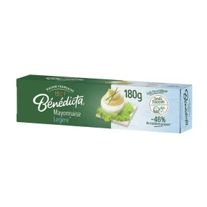Light mayonnaise sauce -46% fat 180g - BENEDICTA