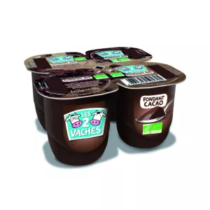 Dessert Fondant Cacao 4x125g - LES 2 VACHES