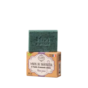 Handyman's Soap with Sweet Almond Oil Cardboard Box 100 Gr - Les Secrets De Leontine