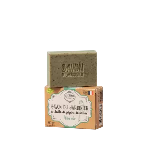 Sapone Del Giardiniere All'Olio Di Vinaccioli Scatola Di Cartone 100 Gr - Les Secrets De Leontine