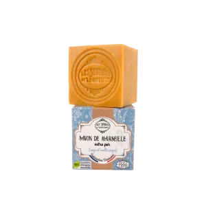 Extra Pure Marseille Soap CubeCarton Box 200 Gr - Les Secrets De Leontine