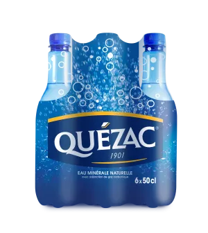 Gaser natural mineral water 6x50cl - QUEZAC