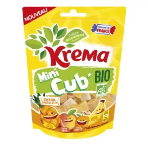 Rebuçados mini cubinhos de frutas amarelas orgânicas 130g - KREMA