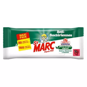 Anti-bacterial Disinfectant Cleaning Wipes X80 - St Marc