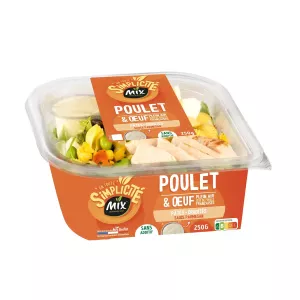Insalata di pollo per uova tampone i pomodori ma i fagioli di soia 250 g - Mix Buffet