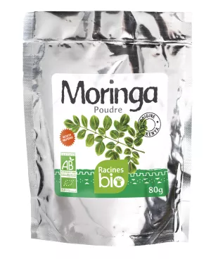 Moringa en polvo (20 x 80 g) - Racines Bio