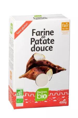 دقيق البطاطا الحلوة (20x400 جرام) - Racines Bio
