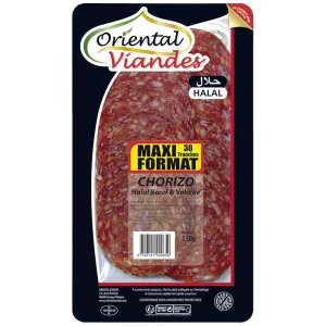 Chouriço Halal de Carne e Aves, 150g - ORIENTAL VANDES