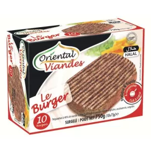 Steaks le burger bœuf halal 750g - ORIENTALE VIANDES