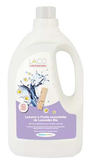 エコロジー洗濯洗剤 ラベンダーエッセンシャルオイル配合 2L - LACO