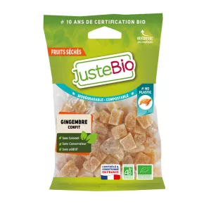 Gingembre Confit Bio 100gr