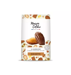 Молочный шоколад Мадлен с фундуком 240г - MAISON COLIBRI