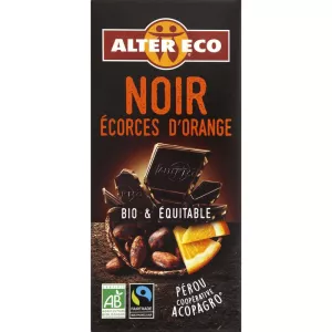 黑巧克力橙皮 100g - Alter Eco
