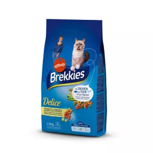 Croquettes chats saumon thon légumes 1.5kg - BREKKIES