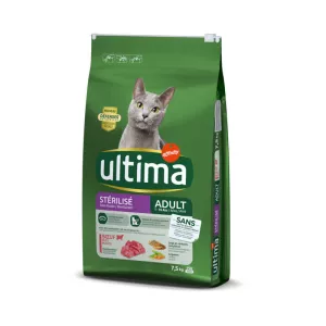 Croquettes cho mèo thịt bò tiệt trùng 7,5kg - ULTIMA