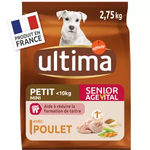 Mini Alimento Per Cani Anziani Con Pollo 2,75g - Ultima
