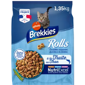 Chat ya watu wazima kibble na trout na tuna 1.35kg - BREKKIES EXCEL