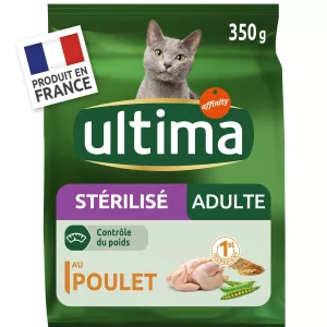 Chat ya watu wazima Kibble sterilized kuku 350g - ULTIMA