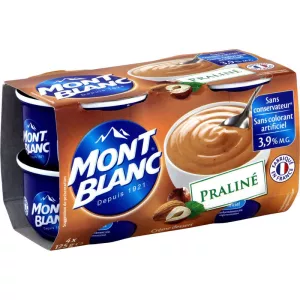 プラリネ デザートクリーム 4x125g - MONT BLANC