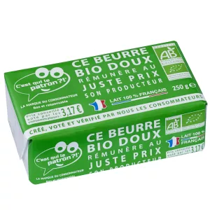 Soft organic butter 82% 250g - C'EST QUI LE PLUS FORT