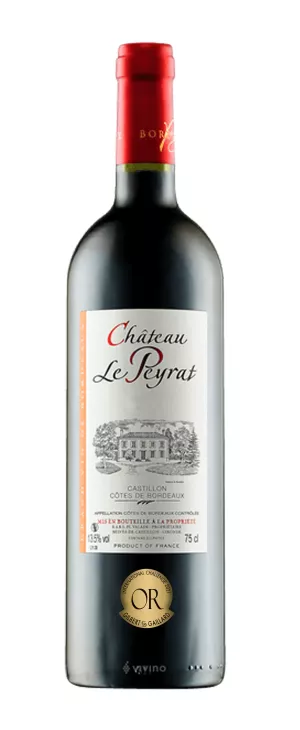 Castillon Côtes de Bordeaux Red Wine, 14.5°, 75cl - CHÂTEAU LE PEYRAT