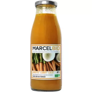 Bio-Kokos-Curry-Karottensuppe, 48cl -  MARCEL BIO