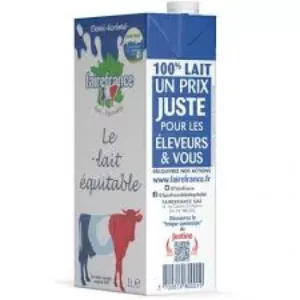 Leche Semidesnatada Esterilizada UHT 1L - FAIREFRANCE