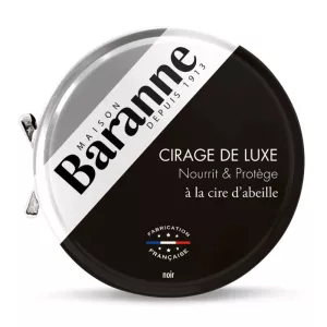 Cirage de luxe cire d'abeille noir 75ml - BARANNE