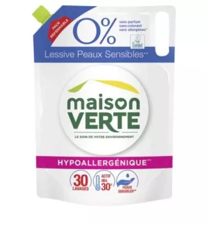 Lessive peaux sensible doypack 0% 1,8l -  MAISON VERTE