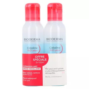 CREALINE H2O Biphase yeux - Lot de 2 20 ml - BIODERMA