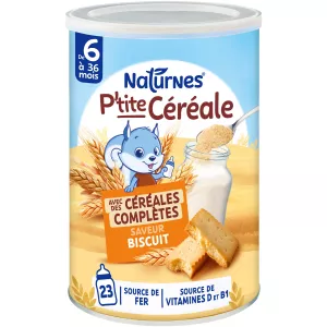 P'tite Céréale céréales complètes saveur biscuit dès 6 mois - NATURNES