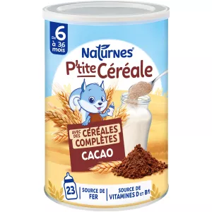 P'tite Céréale céréales complètes cacao dès 6 mois - NATURNES