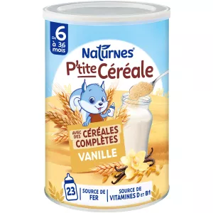 P'tite Céréale céréales complètes vanille dès 6 mois - NATURNES
