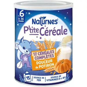 P'tite Céréale céréales complètes douceur de potiron dès 6 mois 280 g - NATURNES