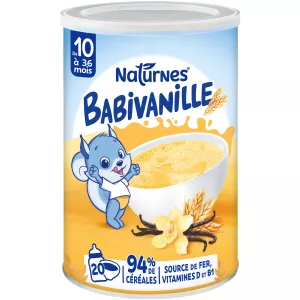 Céréales infantiles Babivanille dès 10 mois 400 g - NATURNES