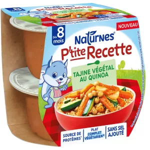 Детское блюдо P'tite Recette овощной тажин с киноа с 8 месяцев x2 - NATURNES