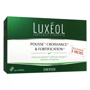 Luxéol Pousse Croissance & Fortification (3 mois)  Gélules 90 unités 90 jours - NUTRAVALIA