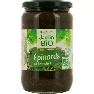 Épinards en branche BIO 630g - JARDIN BIO