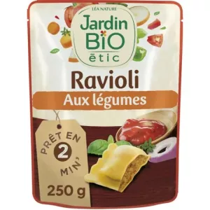 Prato Pronto para Ravioli de Vegetais Orgânicos 250g - Jardin Bio Etic