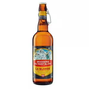Bière Blonde La Blonde,5,8°,75cl - BRASSERIE DU MONT BLANC