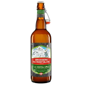Cerveza Rubia La Cristal IPA, 4.7°, 75cl - BRASSERIE DU MONT BLANC