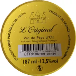 Vdp Oc Vin Au Verre Bl 18,7cl