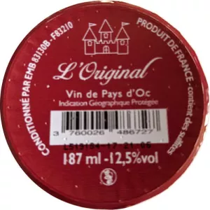 Vdp Oc Vin Au Verre Rg 18,7cl