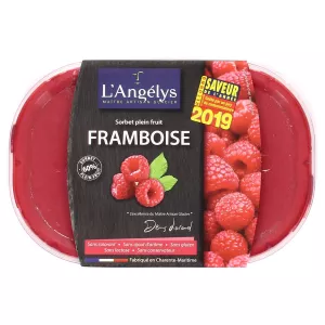 Sorbet framboise 500g - L'ANGÉLYS