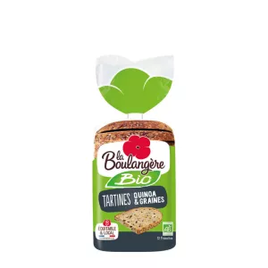 توست الكينوا والبذور العضوية 450 جرام - LA BOULANGERE