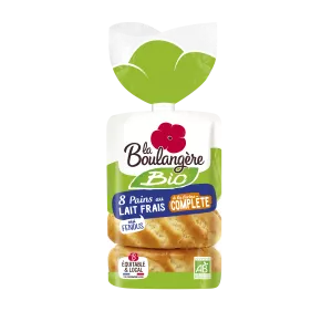 8 Pain Lait Bio Far Comp 280gr
