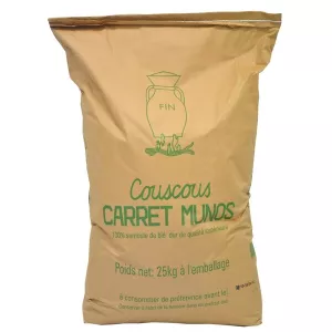 蒸粗麦粉 25 公斤 - CARRET MUNOS
