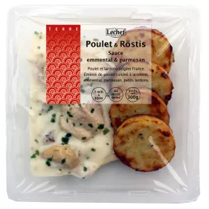 Poulet Sauce Fromage+rostis 30