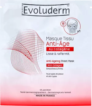 قناع ورقي مضاد للشيخوخة بالكولاجين - Evoluderm